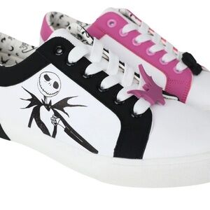Night before Christmas Women’s Jack and Sally Low-Top Court Sneakers